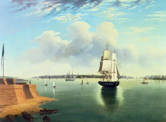 Vue de New York depuis Bedloes Island, 1867